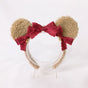 Christmas Red Bear Ear Headband