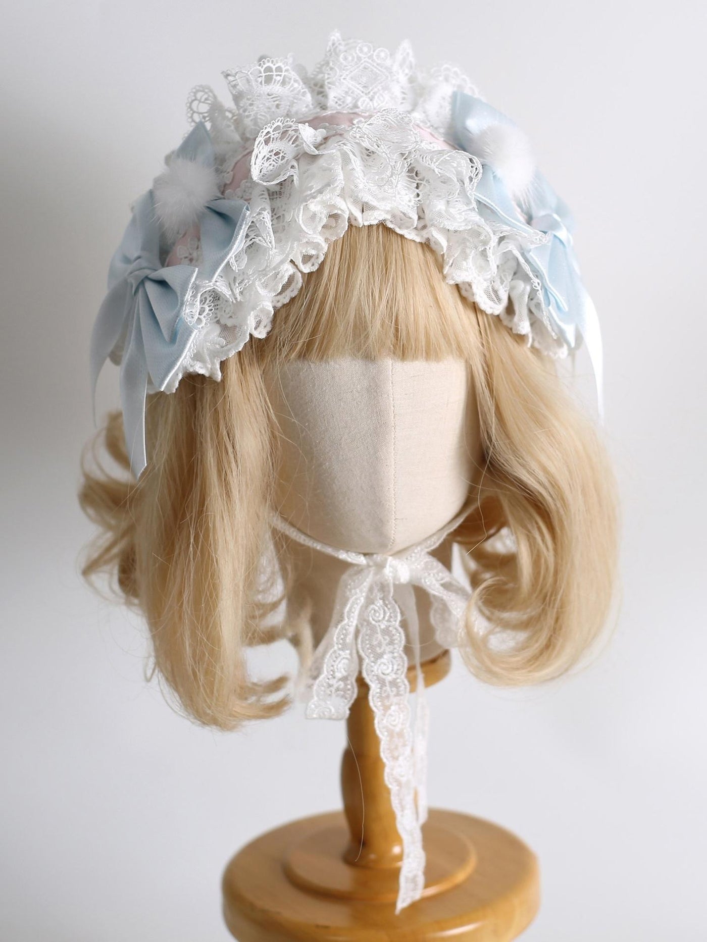 Xiaogui - Lolita Headdress - Bunny Ear KC, Embroidered Lace Headwear