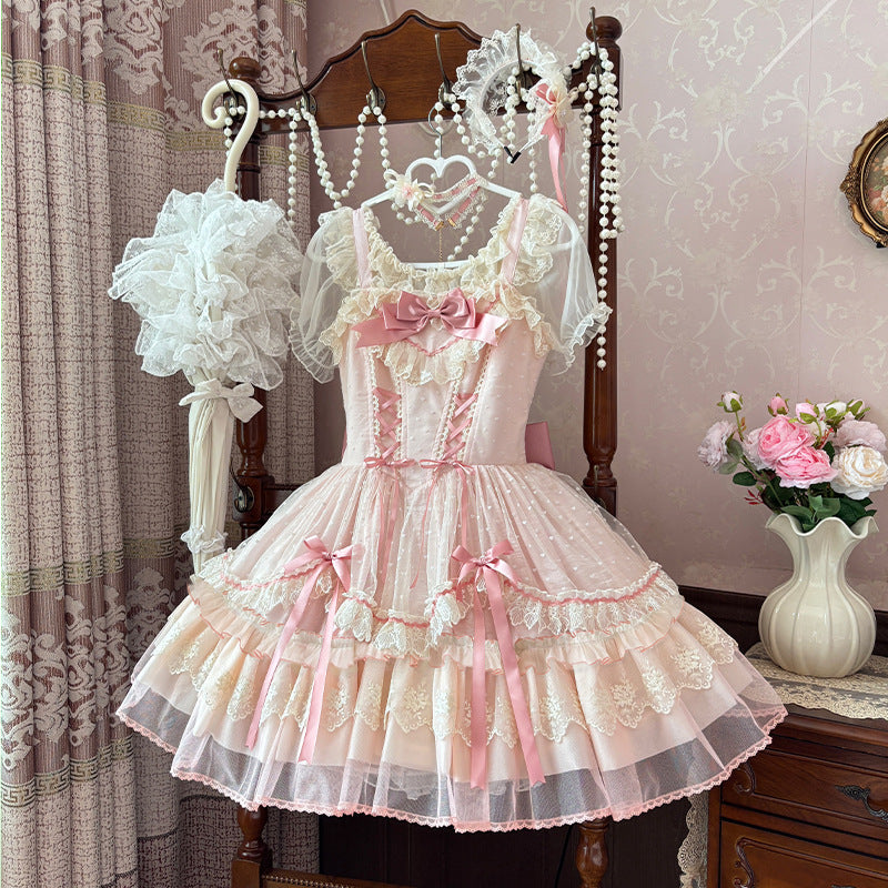 ZhiJinYuan - CandyHouse- Original Lolita French Ballet Style JSK  Dress - Lolita Fetch