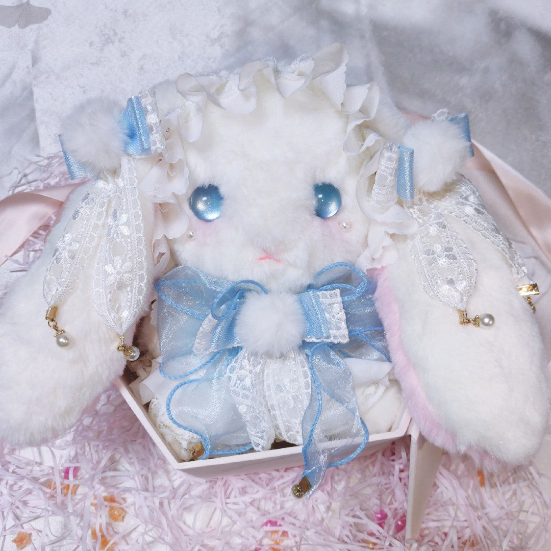 Original handmade LolitaFetch bunny bag featuring cute bear design, perfect for girls and birthday gifts, matching JK fashion accessories.