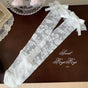 White socks, white bow / Calf socks
