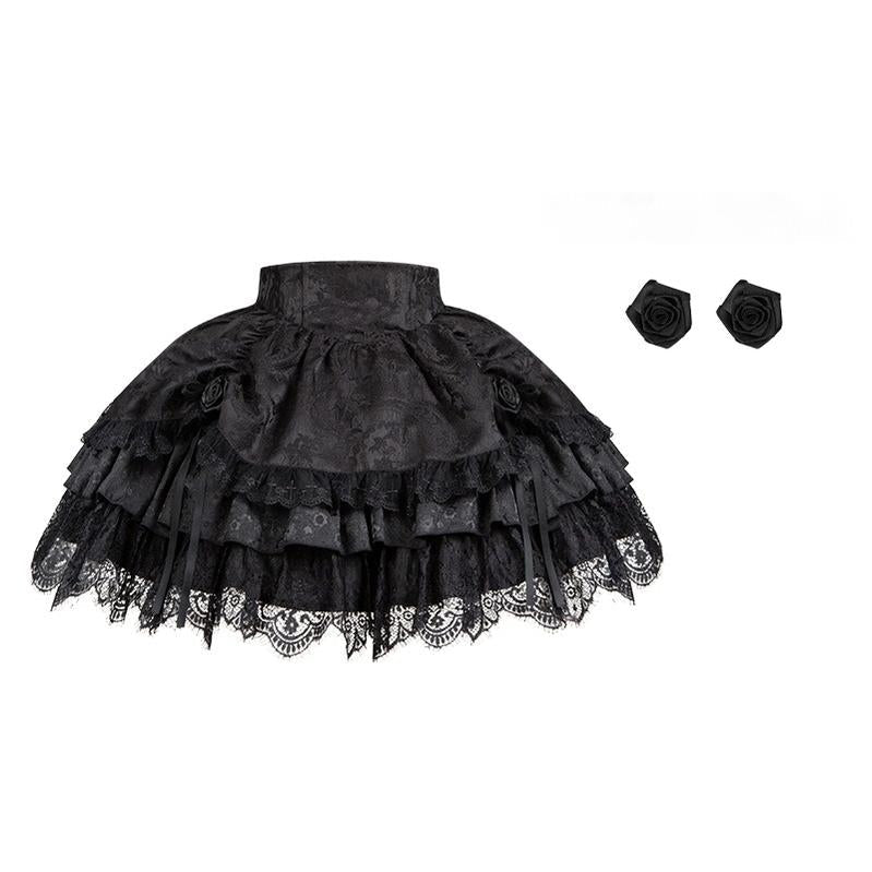 Twilight - Black Gothic Lolita Skirt Set, Witch-Inspired (L M S) 43525:778377