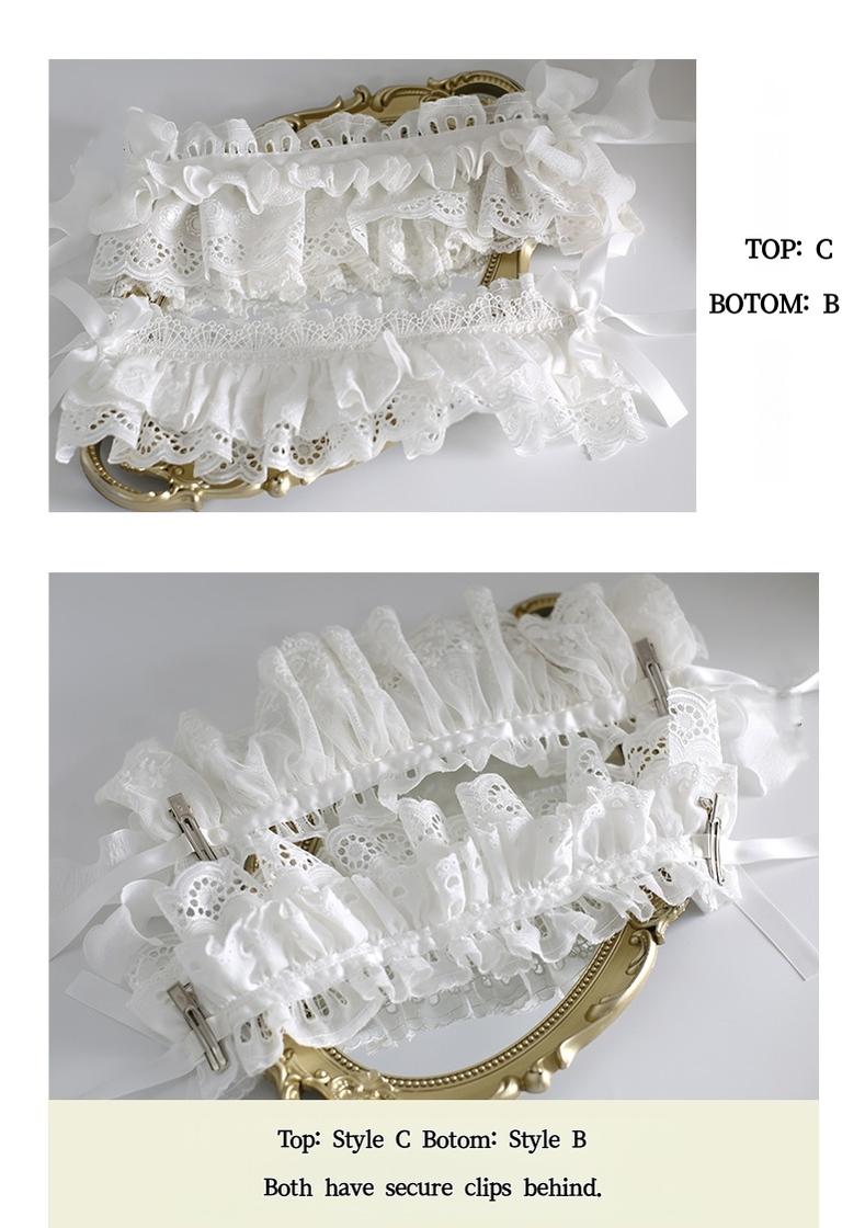 Xiaogui - Doll-Like Lace Lolita Hairband - Headwear