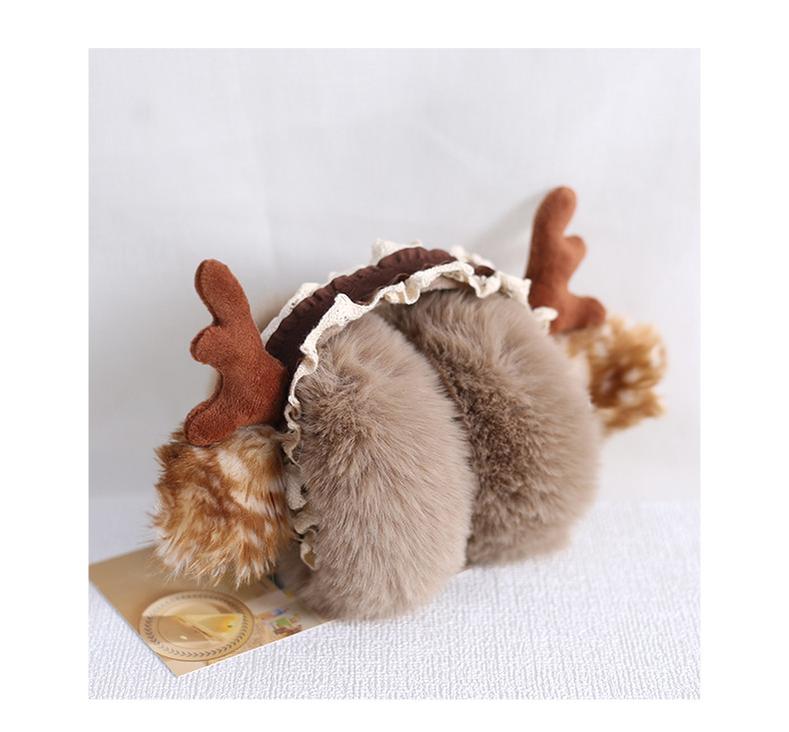 Xiaogui - Christmas Foldable Antlers Earmuffs - Lolita KC Headwear