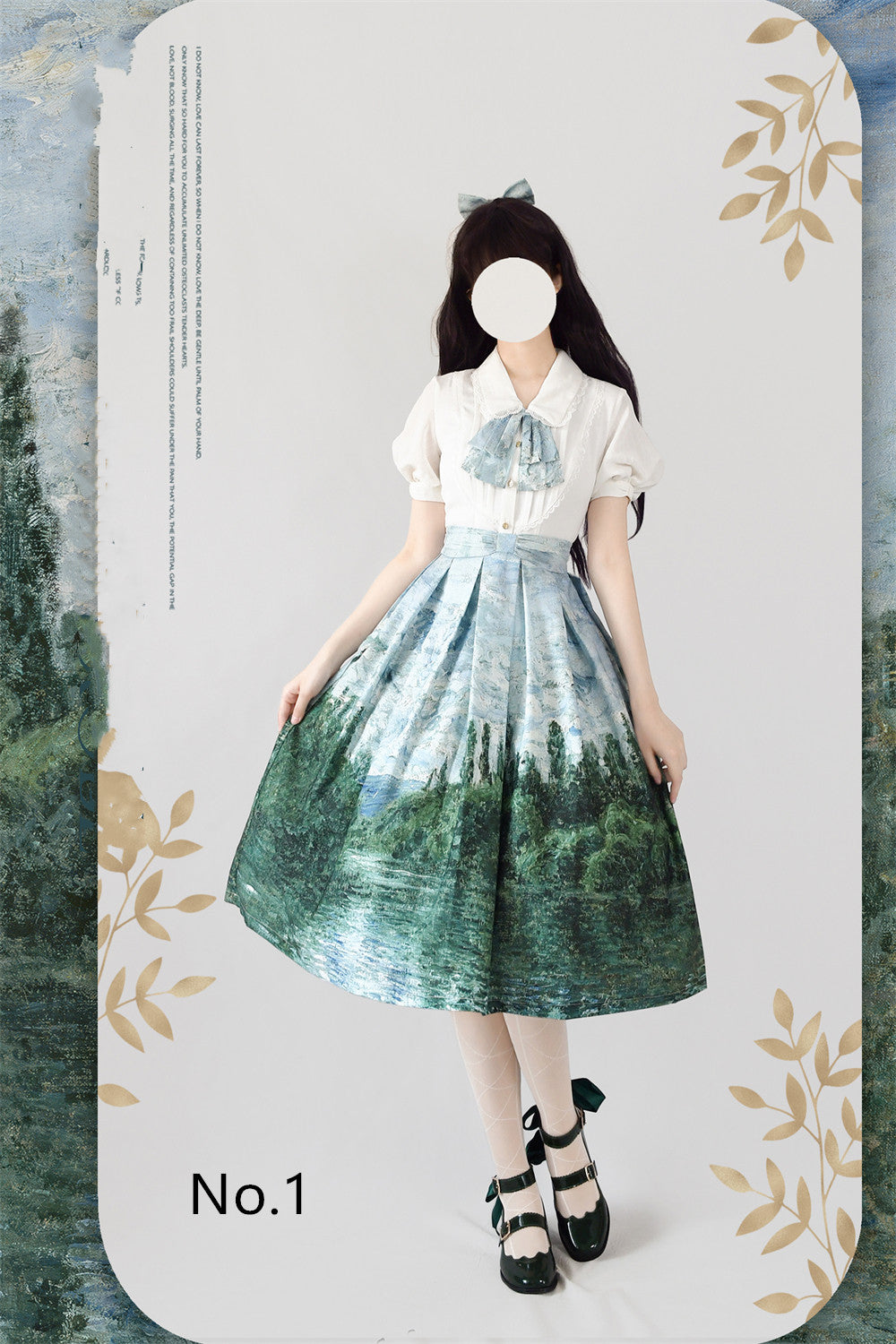 Daily Lolita SK, Retro Classic Monet Oil Painting S No.1