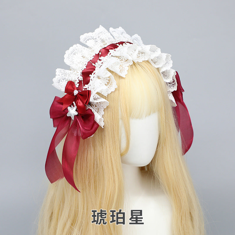 Sweet Lolita Lace Headband - Maid Anime Hair Clip/Hair Tie