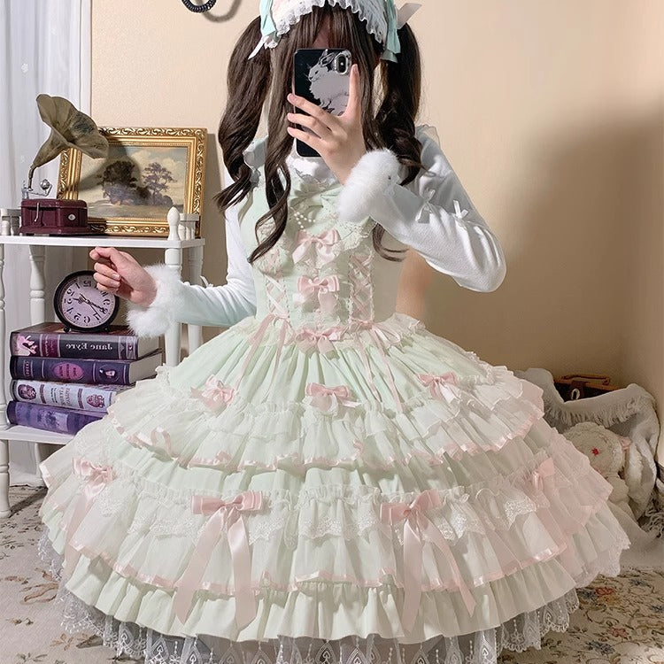 ZhiJinYuan- Love Notebook - Sweet Lolita Ancient Doll JSK - Lolita Fetch