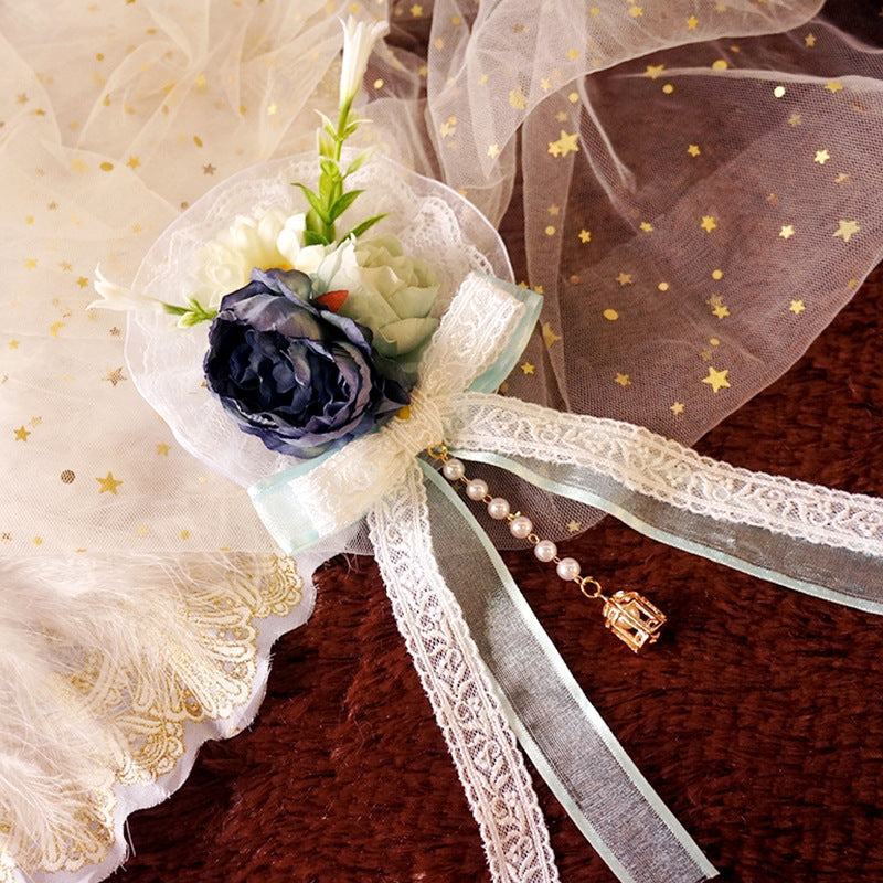 Original Handmade Lolita Element - Gorgeous Hanamaru Fairy Hair Clip | Lolita Style Accessory