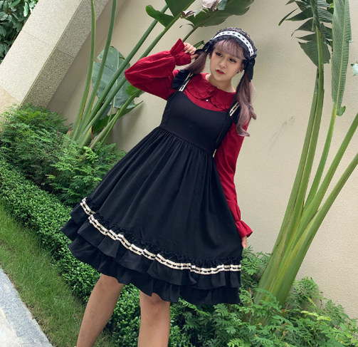 Niu Niu - Plus Size Lolita Blouse Long Sleeve - Shirt Innerwear
