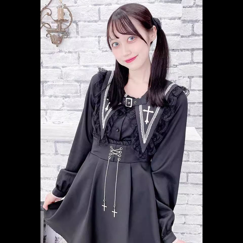 1st Anniversary - Cross Sailor - Gothic Lace Blouse - product image 5