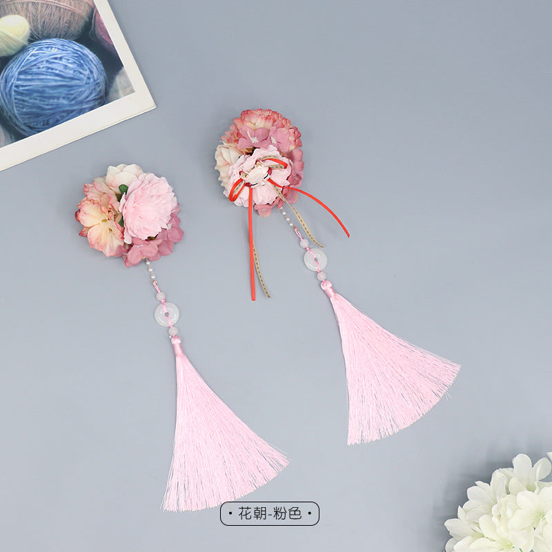 Cute Lolita Fox Hair Clip - Tassel Cosplay Exhibition Props