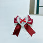 346 Burgundy Heart Brooch