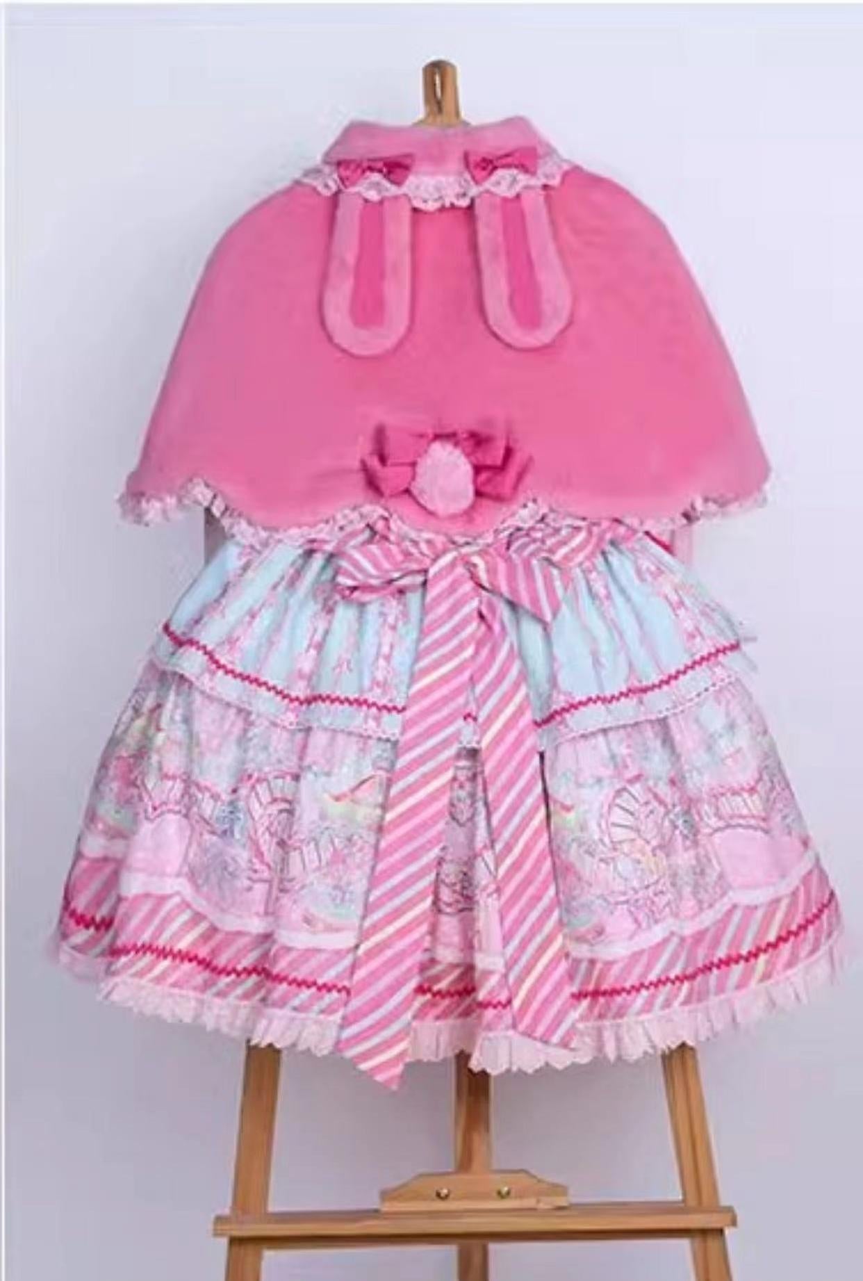 Letters from Unknown Star - Kawaii Lolita Cape Winter Lolita - Shawl Daily Outerwear
