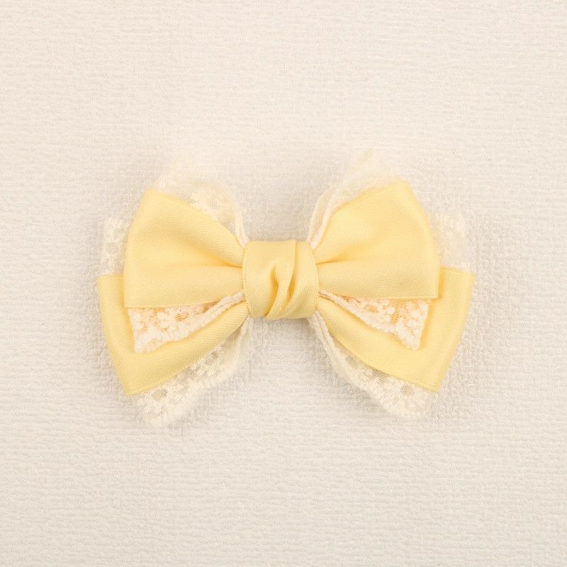 Handmade - Forest Lace Bow - Hair Clip or Brooch - detail view 10