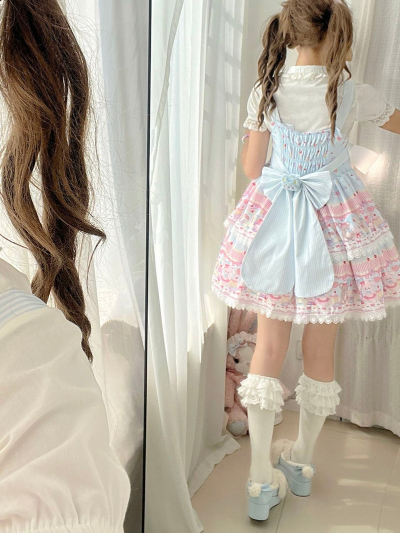 Sweet Bear Printed Lolita JSK Dress