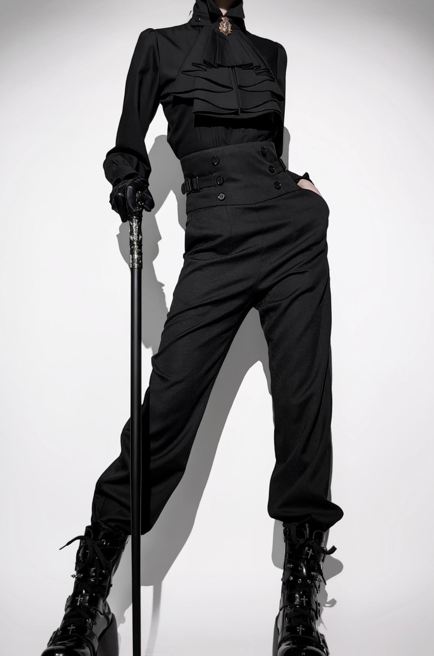 Gazing Galactic - Prince Trousers - Ouji Lolita pants with a double-button waist - product detail 4
