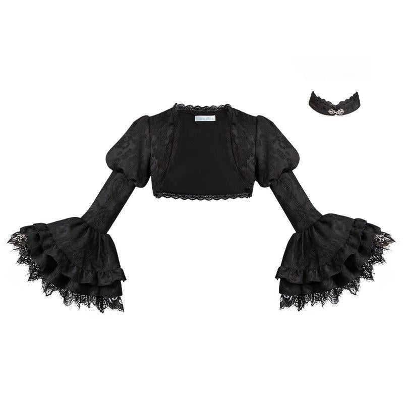Twilight - Black Gothic Lolita Skirt Set, Witch-Inspired (L M S) 43525:778375