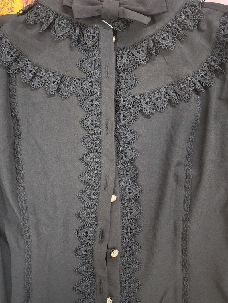 Yilia - Yilia Lolita - Stand Collar Classic Lolita Blouse