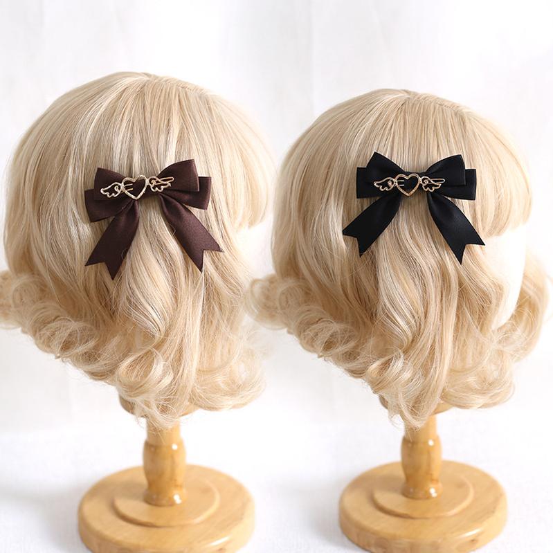 Xiaogui - Handmade Kawaii Bow Clips Brooch - Multicolors Headwear