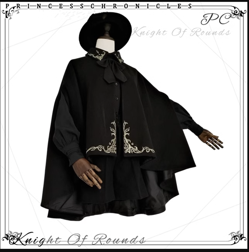 Princess Chronicles - Medieval Ouji Lolita Embroidered - Cape Outerwear