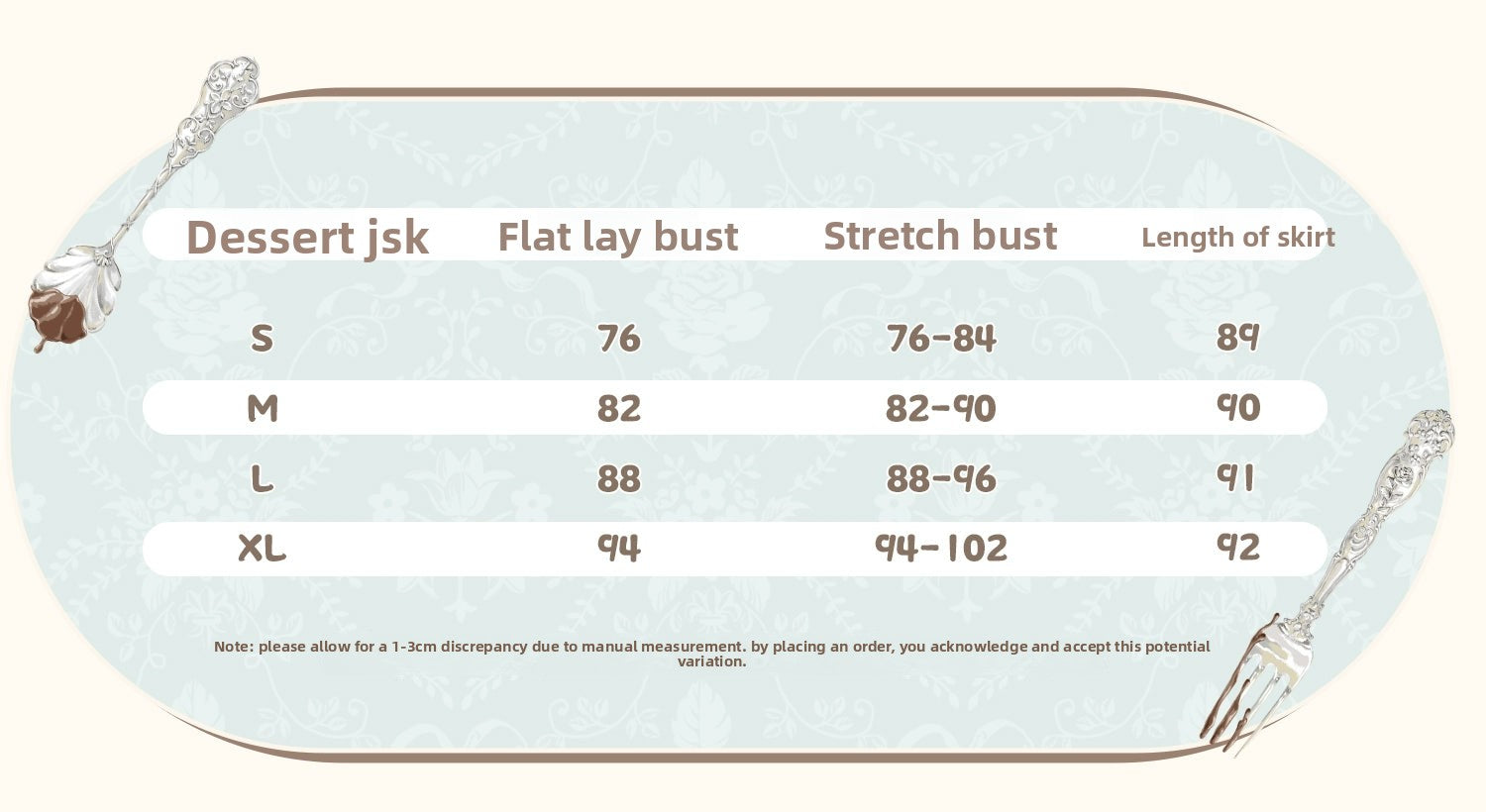 Sweet Dream Baa Baa - Dessert - Natural-Waist Lolita JSK