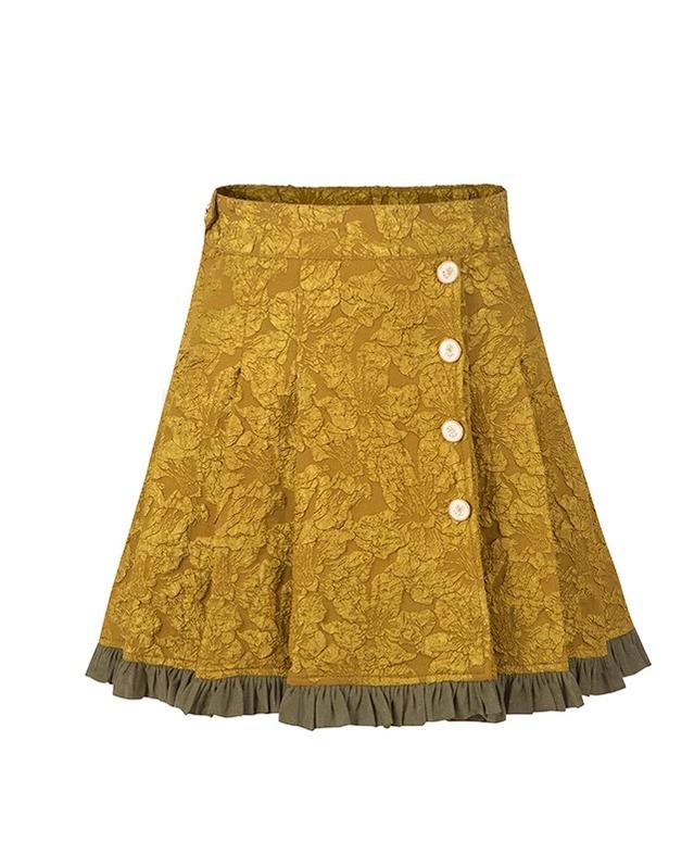 ZJstory - Gilded Age - Lolita Suit with an oil-painting print and ruffled hem