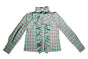 Green Plaid Blouse / S