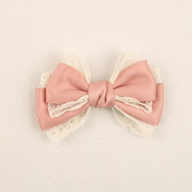 Handmade - Forest Lace Bow - Hair Clip or Brooch - detail view 11
