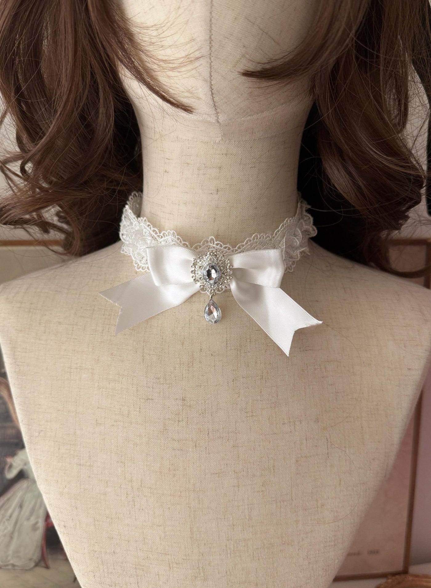 Sugar Girl - Snow Feather - Wedding Sweet Lolita JSK Dress, Multi-layered Lace Skirt