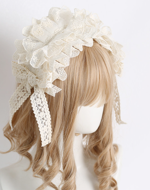 Xiaogui - Sweet Lolita Lace Headdress - Headwear