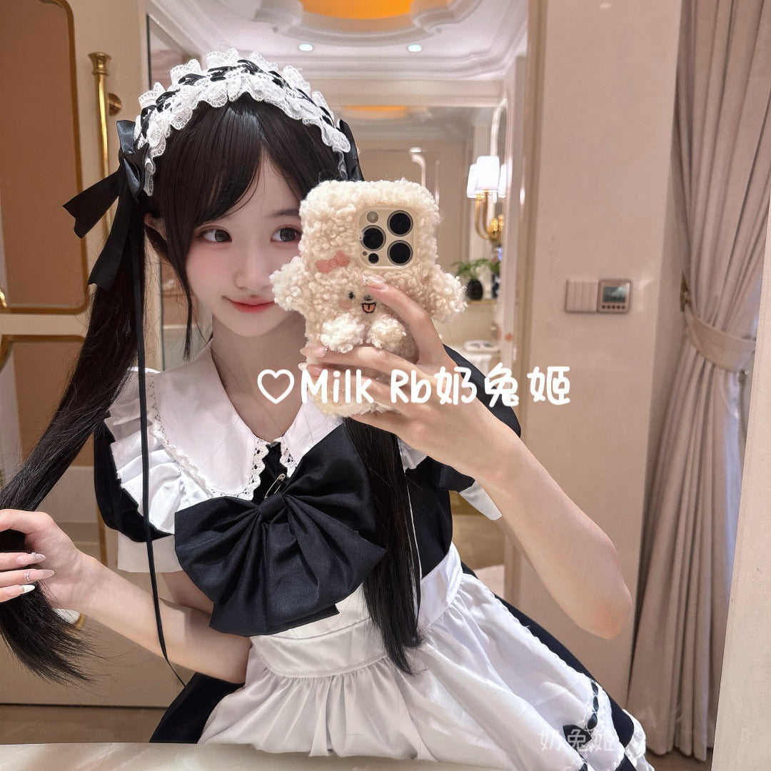 LolitaFetch Japanese subculture sweet handmade cat ear hair clip headdress, perfect for cosplay and comic costumes.