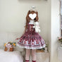 S / Reddish Brown - JSK + Train + Bear Headband