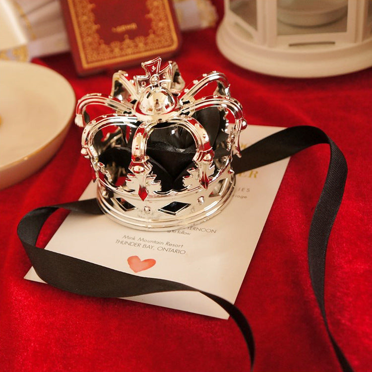 Lolita Tiara King Queen Coronation Gold Silver Rose Cute Lolita COS Crown Tiara