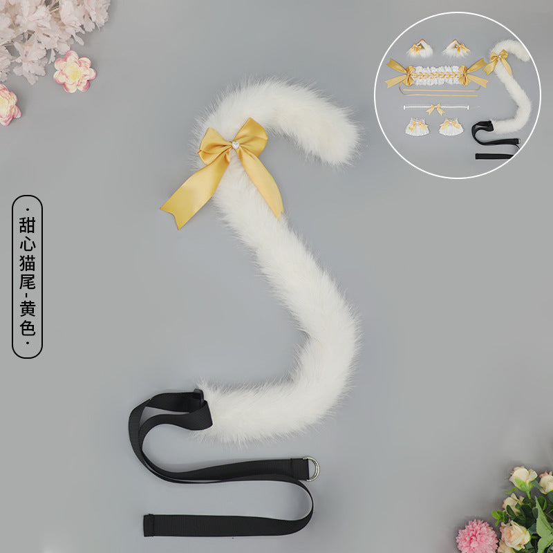 Cute Girl Hair Accessories Lolita Comic Exhibition Multi-use Clip Bow Hair Ornament Cat Ear Hair Clip Cat Ear Headband - Lolita Fetch