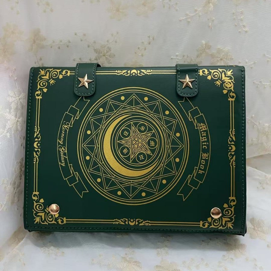 The Star-Moon Grimoire - Sweet Lolita Crossbody Clamshell bag - Lolita Fetch