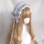 Gray lace headband