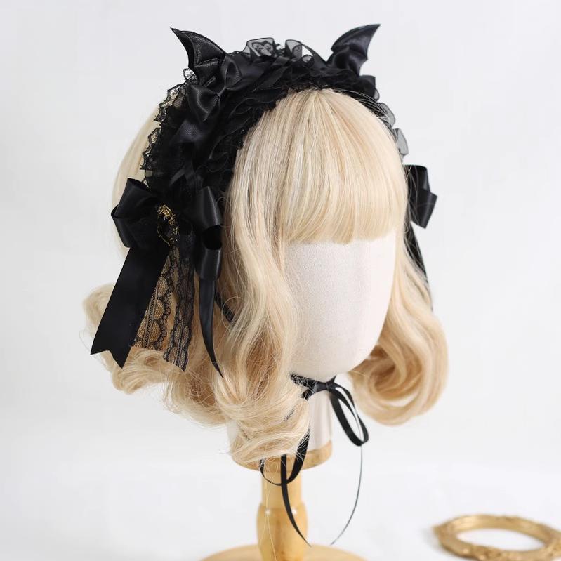 Xiaogui - Halloween Gothic Lolita Hairband - Detachable Devil Wings Headwear