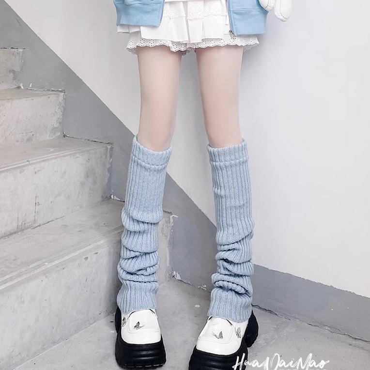 Floral Milk Cat - Star Patch - Leg Warmers with Sequin Star Details - option image