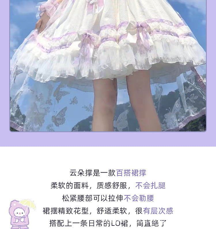 Cotton Cloud Mesh Petticoat – Multi-Color