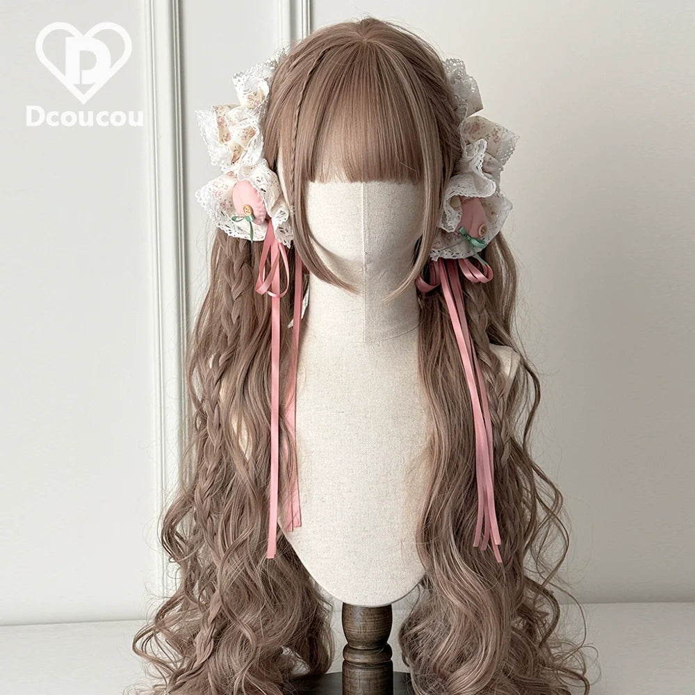 Dcoucou - Herbalist Girl - 70cm Vintage Hime-style Lolita Double Ponytails Wig