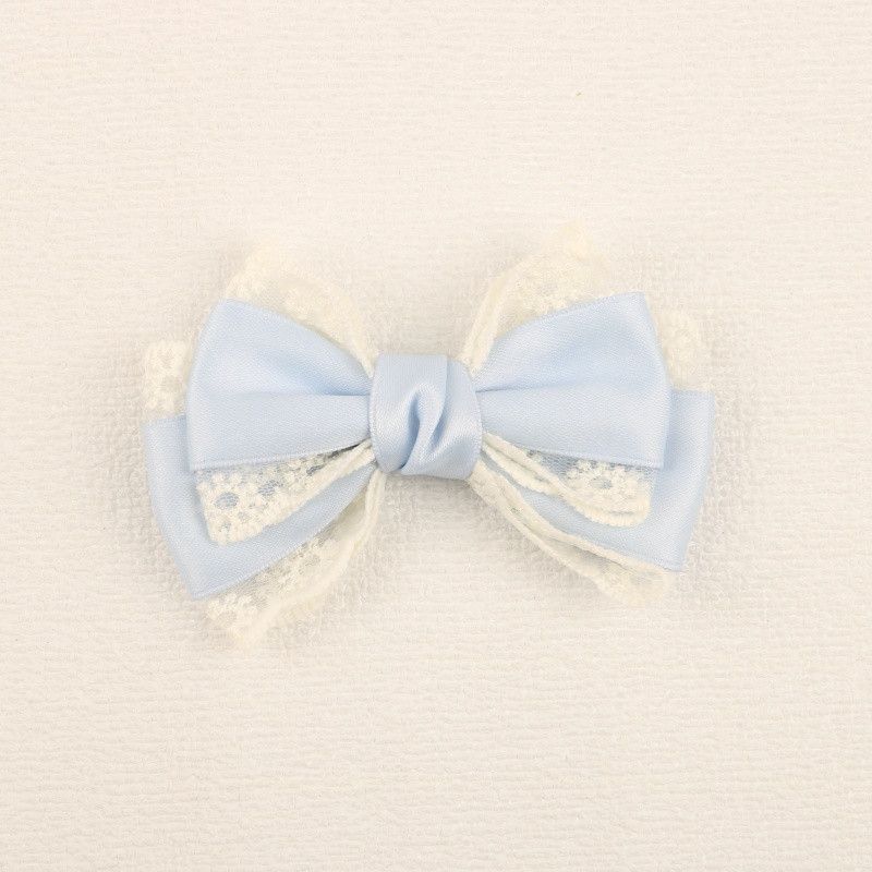 Handmade - Forest Lace Bow - Hair Clip or Brooch - detail view 9