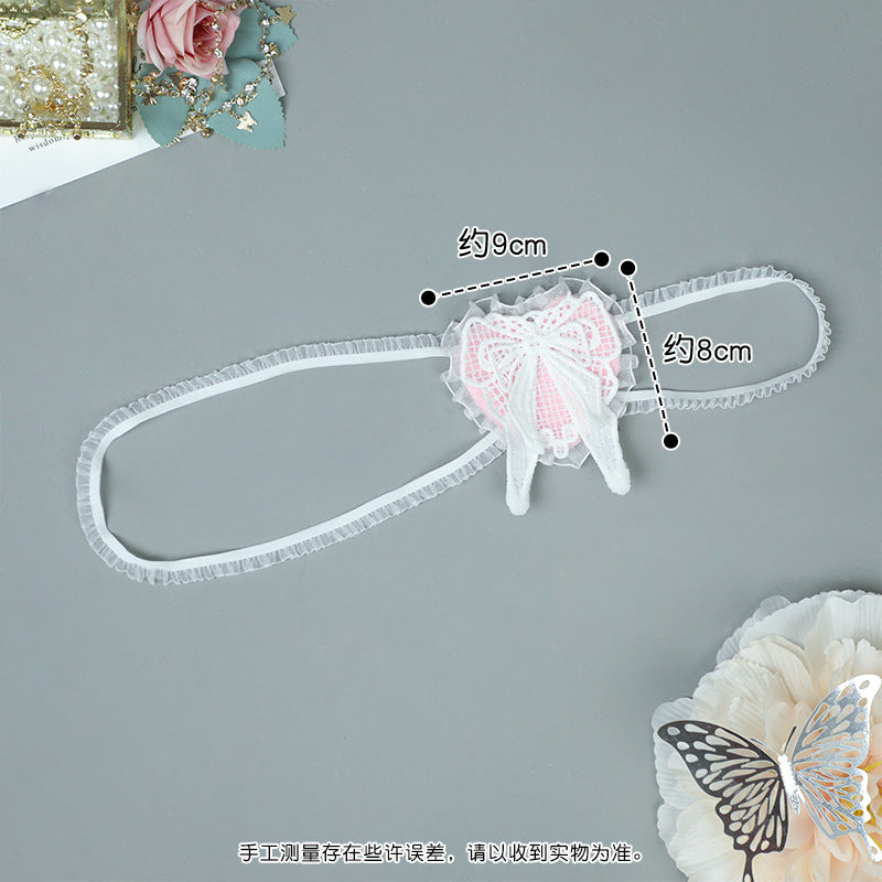 Lolita Gothic Dark Middle School Eye Mask Cosplay Lace Prop Cross Eye Mask Small Accessories - Lolita Fetch