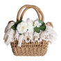 Khaki woven bag