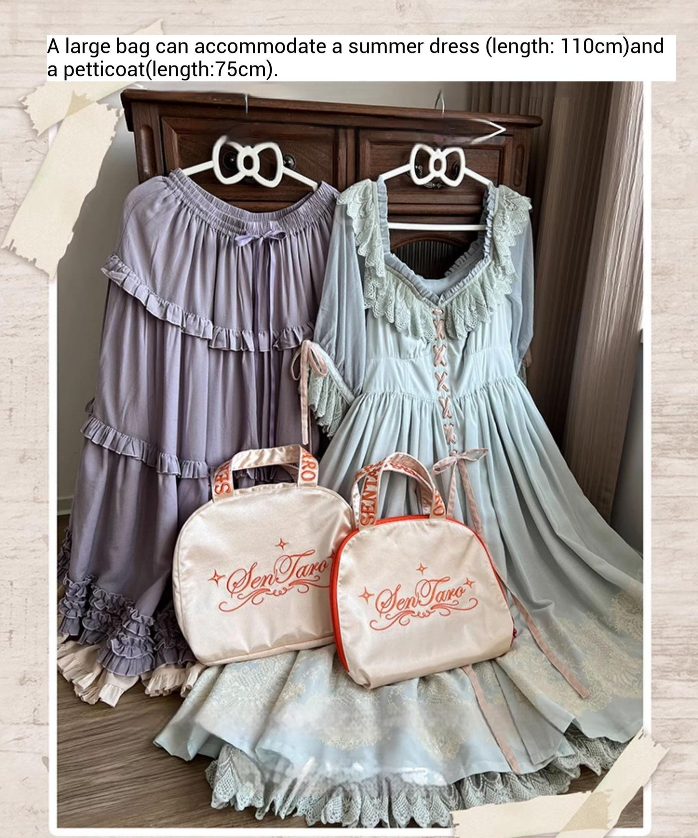 Sentaro - Lolita Petticoat Storage Bag in Two - Sizes Petticoat