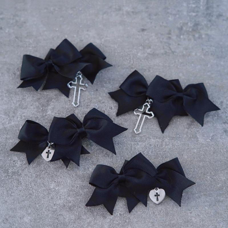 Strange Sugar - Gothic Lolita Cross bows headdress - Headwear