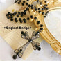 Black Cross Pearl Necklace