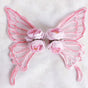 Pink butterfly + pink flower single piece
