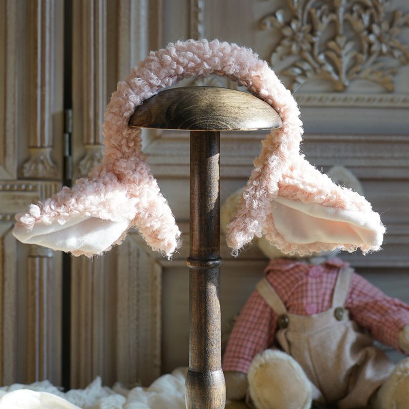 Handmade Lolita Sheep Ear Headband with soft animal hair accents, perfect as a cute and unique hair accessory by LolitaFetch.