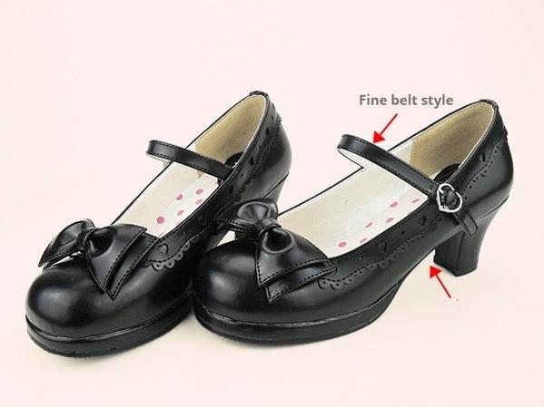 Sosic - Sweet Lolita Heel Shoes Butterfly - Bow Shoes Shoes