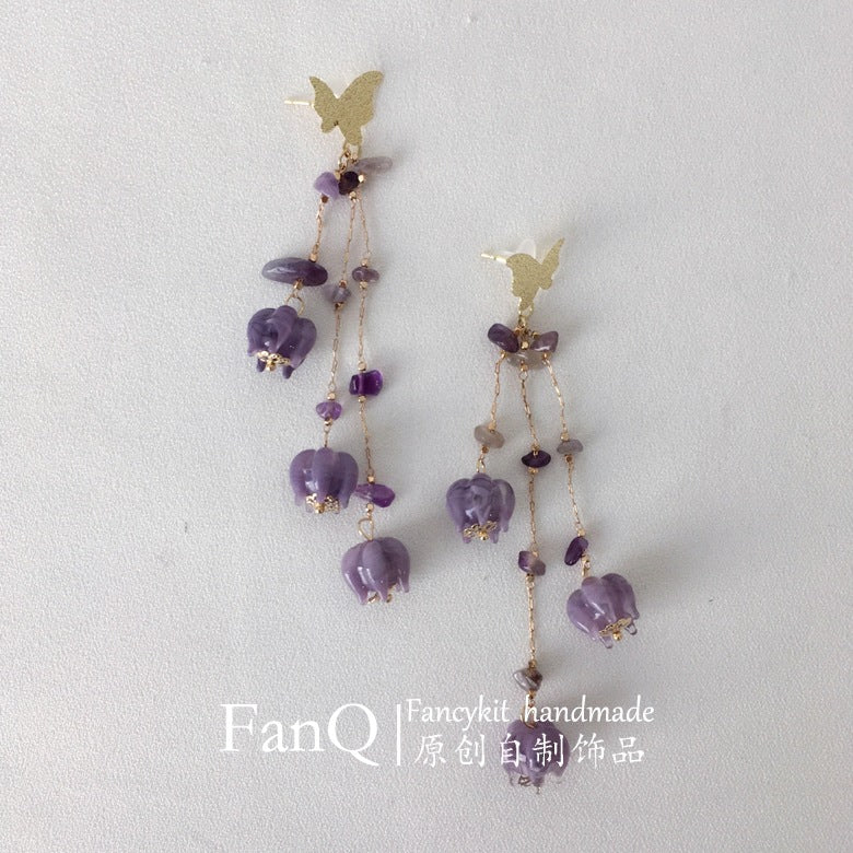 Black and Purple Lolita Gothic Doll Rose Hairband Hair Clip Headwear Original Bow Hair Accessory Lolita Hat